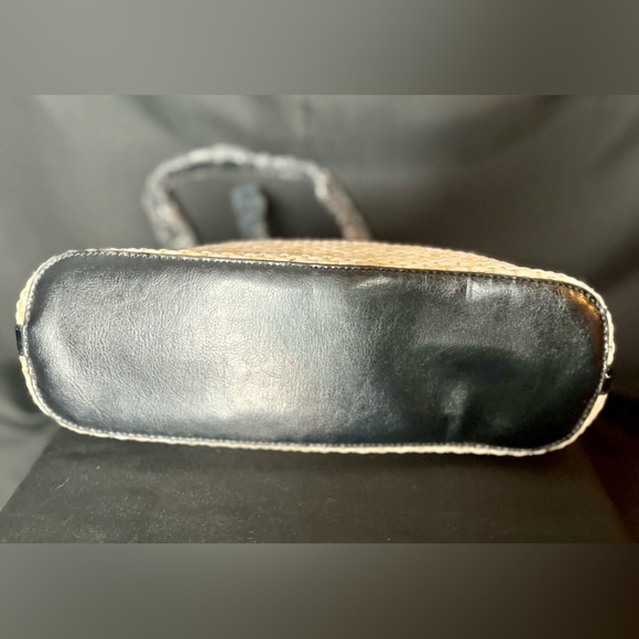 🤩 NEW ITEM! MC Marc Chantel Basket weave And Plaid Shoulder Bag Purse - Picture 10 of 10